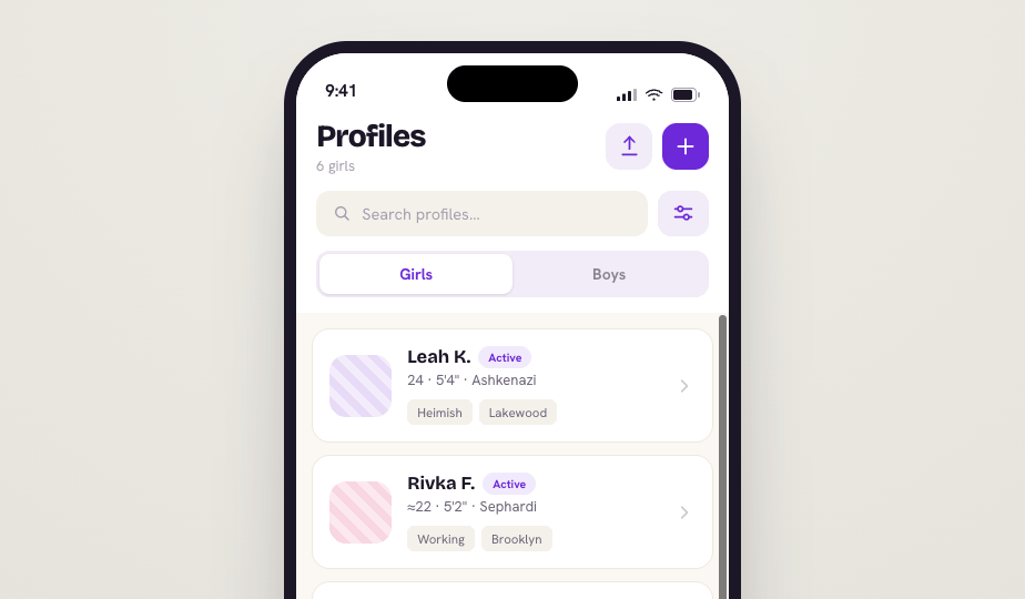 Mobile profiles